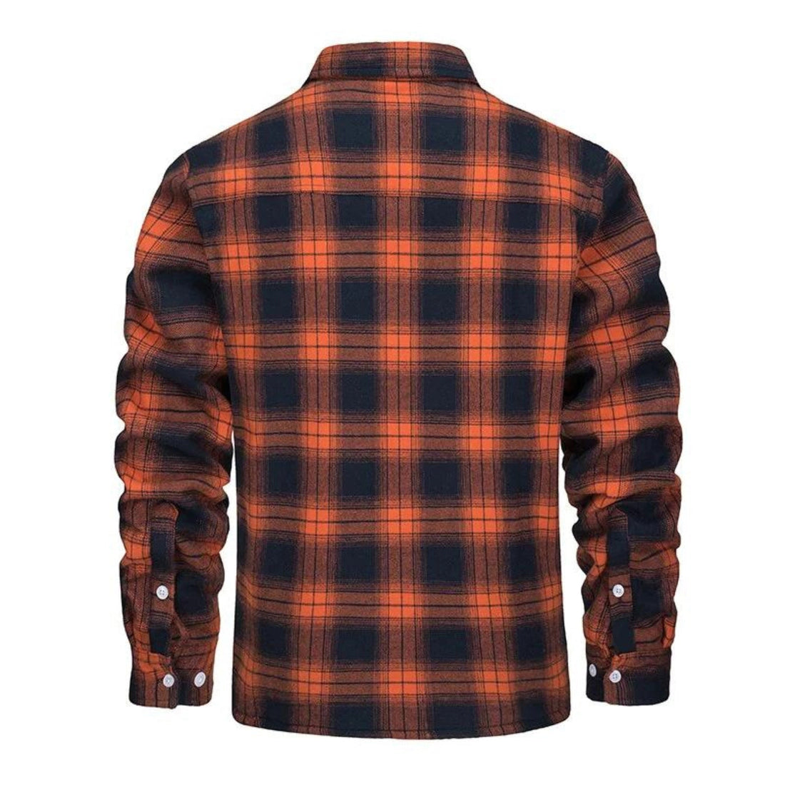Men's Sherpa Lined Plaid Flannel Shirt Jacket