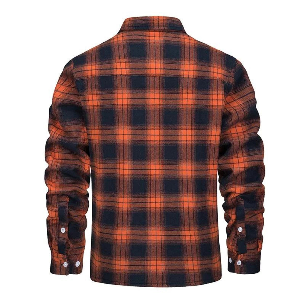Men's Sherpa Lined Plaid Flannel Shirt Jacket