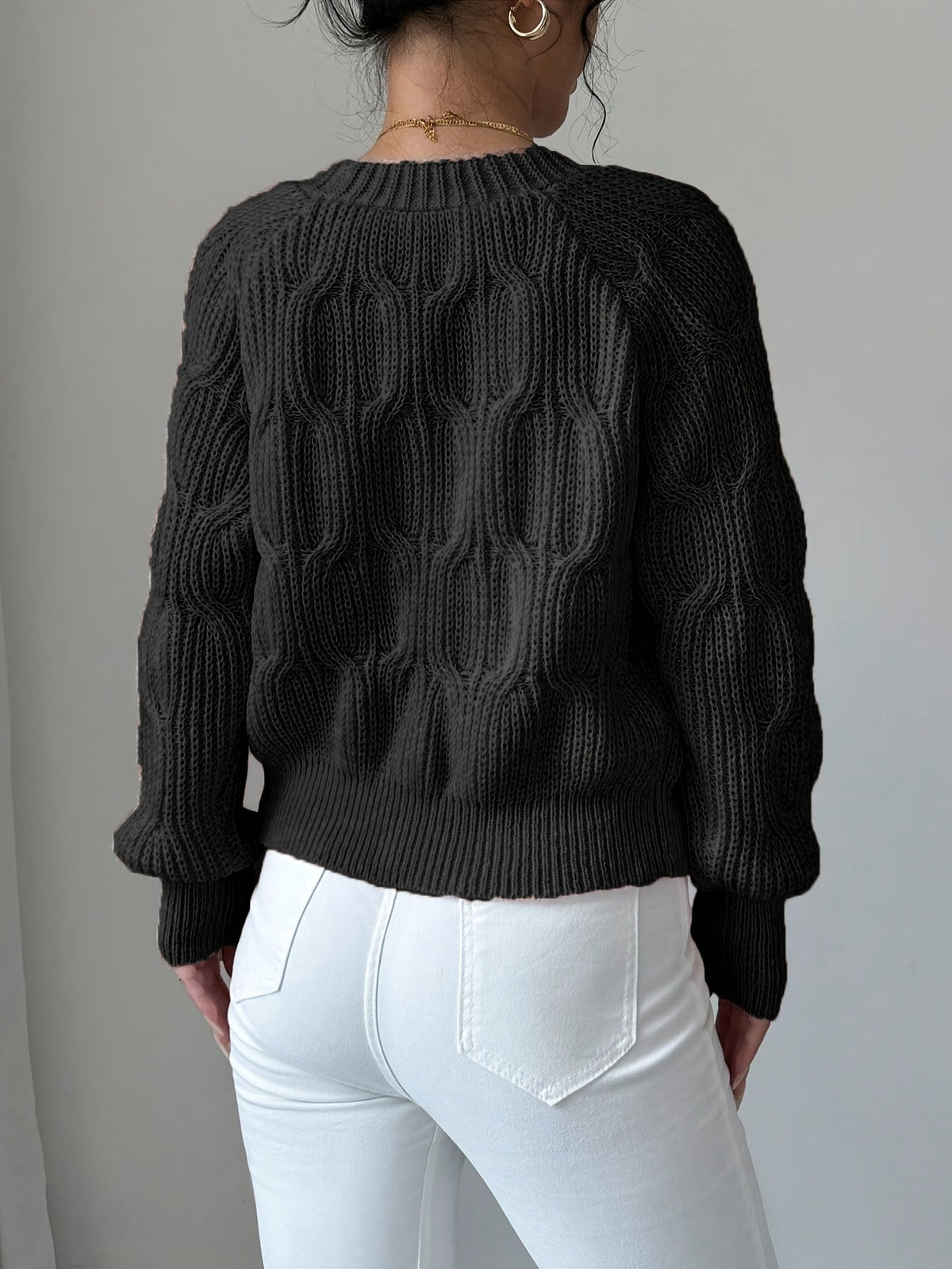 Cute Bow Tie V-Neck Cardigan