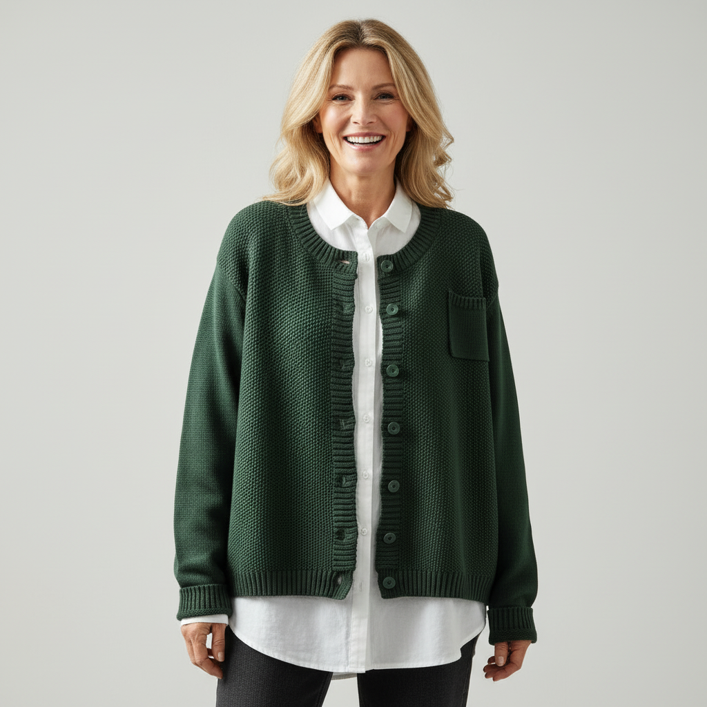 Cozy Cotton Blend Everyday Cardigan